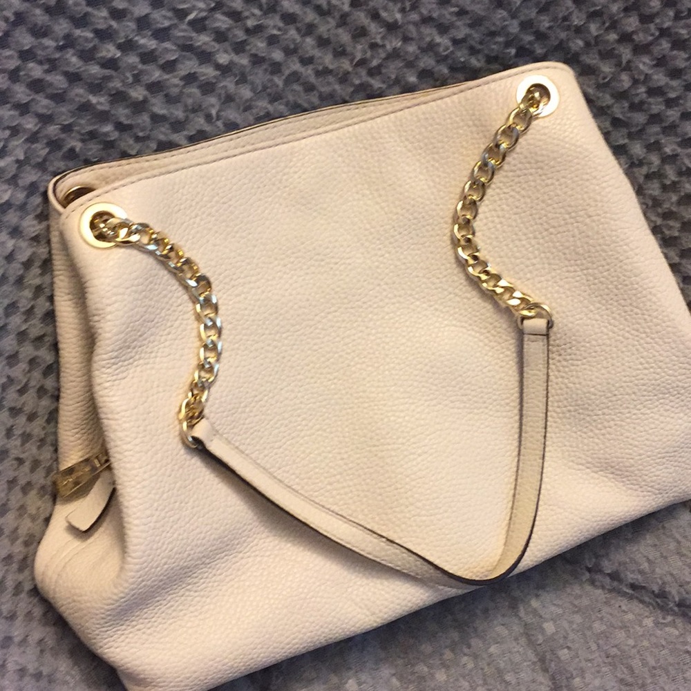 CLEARANCE🔥Michael Kors $425 Leather Hobo w/Chain